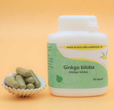 Ginkgo biloba- bylinné kapsle/90 tobolek. 
