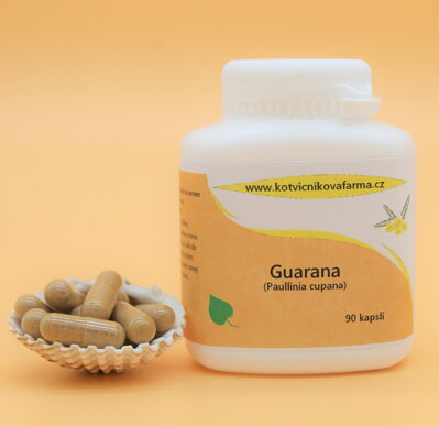 Guarana- bylinné kapsle/90 tobolek.