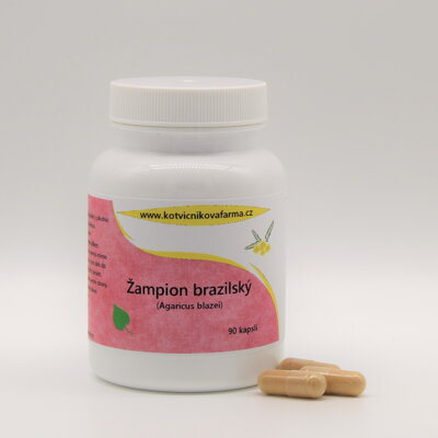 Žampion brazilský (Agaricus blazei)- 90 kapslí. 