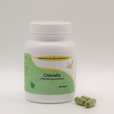 Chlorella- bylinné kapsle/90 tobolek.