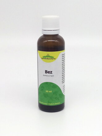 Bez černý- lihová tinktura, 50ml.
