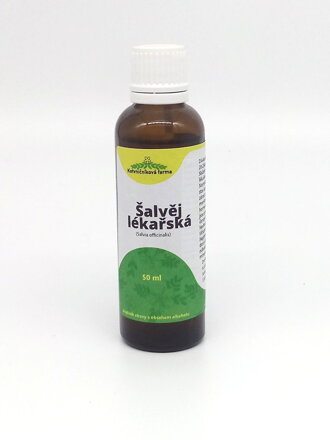 Šalvěj lékařská- lihová tinktura, 50ml.