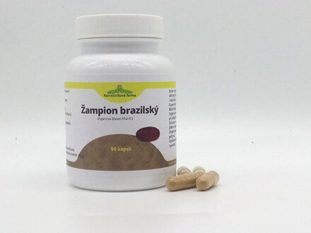  Žampion brazilský- 30% extrakt. 90 kapslí.