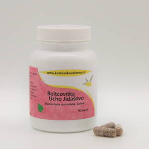Boltcovitka ucho Jidášovo (Auricularia auricula - judae)- 90 kapslí.